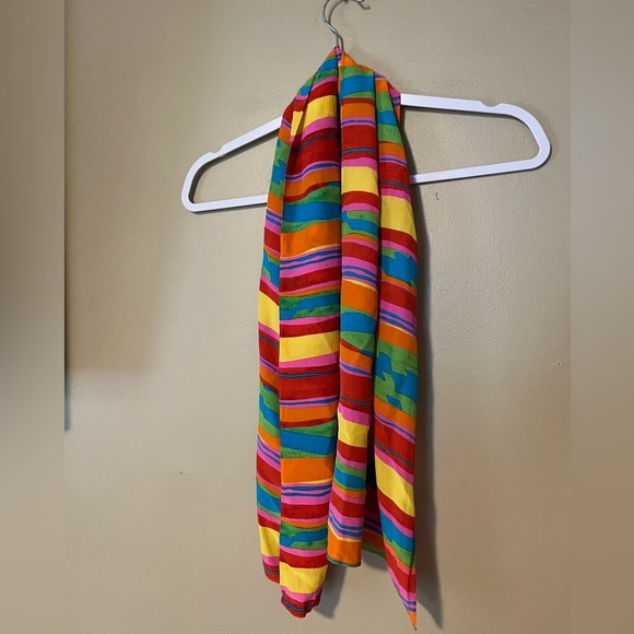 Caroline Charles London Vintage 100% Silk Top & Scarf - Picture 4 of 9